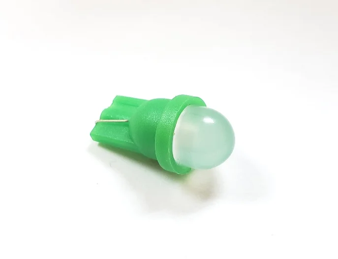 (image for) LOW PROFILE 1- SMD # 555 LED FROSTED DOME - GREEN