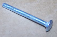 (image for) 10-24 2 INCH BRIGHT ZINC FINISH CARRIAGE BOLT