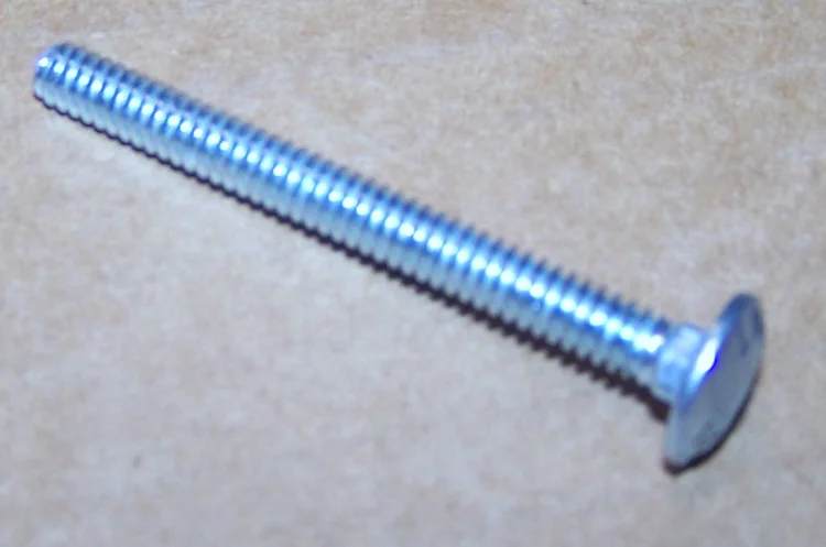 (image for) 10-24 2 INCH BRIGHT ZINC FINISH CARRIAGE BOLT