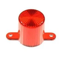 (image for) Plastic Light Domes With Screw Tabs -Red