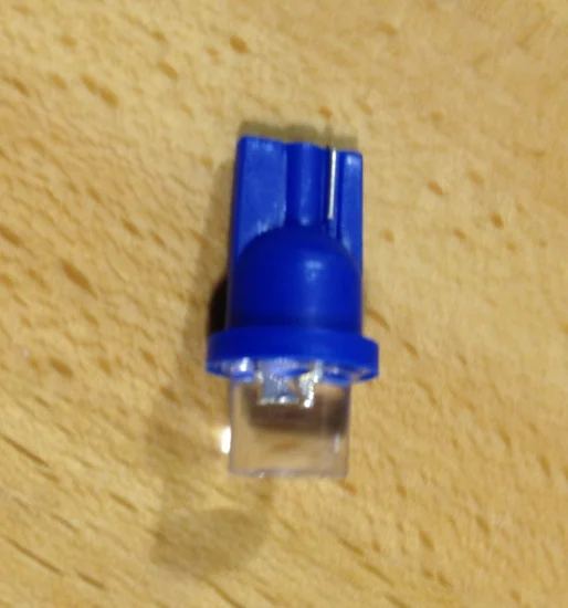 (image for) # 555 LED LAMP CLEAR FLAT TOP IN BLUE