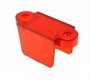 1-1/4" Translucent Double Sided Lane Guide - Red