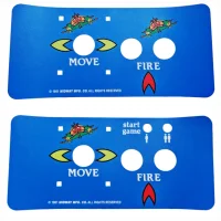 (image for) GALAGA MULTICADE 11" CONTROL PANEL OVERLAY