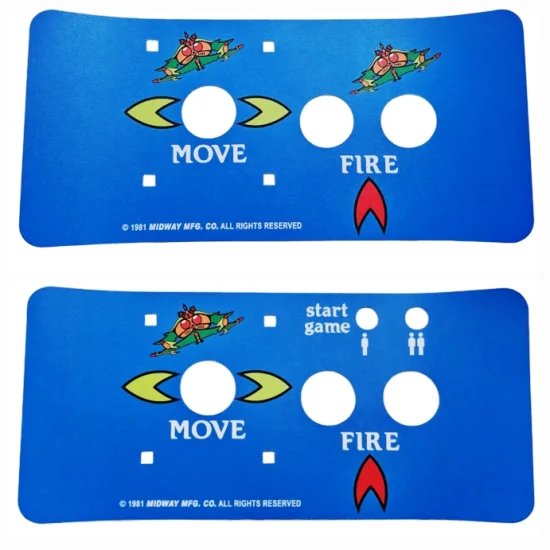 (image for) GALAGA MULTICADE 11" CONTROL PANEL OVERLAY