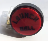 (image for) Williams / Bally " Launch Ball" Red Button 20-9663-B-4