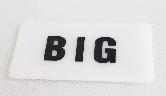 (image for) " BIG " Legend Inset for Retangle Lighted Buttons