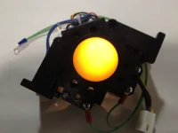 (image for) 2 1/4" TRACKBALL ASSEMBLY - ILLUMINATED YELLOW