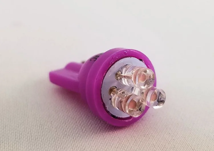 (image for) #555 3- LED WEDGE BULB - PURPLE