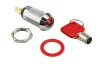 (image for) MOMENTARY SWITCH LOCK KEY # 2205 W/ 1 KEY & RED KEY COVER