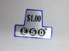 ESD V4 $ 1.00 REPLACEMENT LABEL