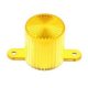Plastic Light Domes With Screw Tabs - Yellow