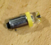 (image for) # 44 / 47 LED LAMP CLEAR FLAT TOP IN YELLOW