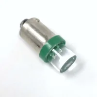 (image for) # 44 / # 47 Bayonet Base Lamp With Flat Top Lens -Green