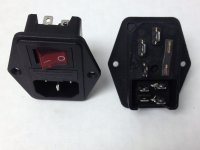 SWITCHED POWER SOCKET WITH 5 AMP FUSE