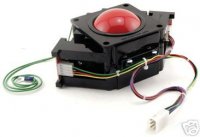 2 1/4 " SOLID RED TRACKBALL ASSEMBLY