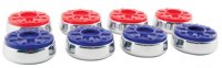 SHUFFLEBOARD PUCKS SET OF 8 4 RED AND 4 BLUE