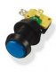 LIGHTED SMALL ROUND PUSH BUTTON - BLUE