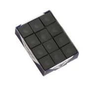 (image for) Silver Cup Cue Chalk -12 PACK - BLACK