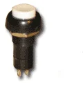 (image for) LARGE MOMENTARY PUSH BUTTON - WHITE
