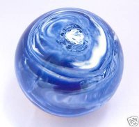 3 " SOLID BLUE MARBLE FINISH REPLACEMENT TRACKBALL