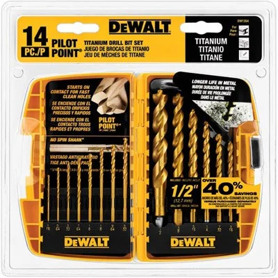 (image for) Dewalt 14 Piece Titanium Drill Set