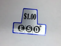 (image for) ESD V4 $ 1.00 REPLACEMENT LABEL