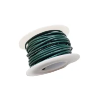 (image for) 20 GA. STRANDED HOOK UP WIRE - GREEN 20 FOOT SPOOL