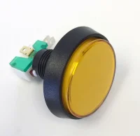 (image for) LIGHTED LARGE ROUND PUSH BUTTON - AMBER