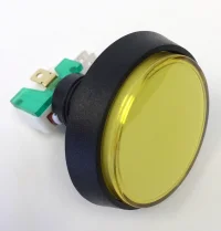 (image for) LIGHTED LARGE ROUND PUSH BUTTON - YELLOW