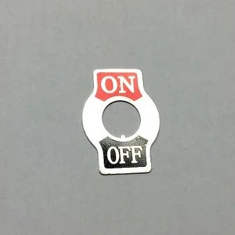 (image for) TOGGLE SWITCH ON/OFF PLATE STYLE #1