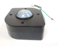 (image for) 3" IMPERIAL TRACKBALL - BLUE/WHITE MARBLE