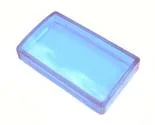 (image for) Lens Cap for Retangle Lighted Button - Blue