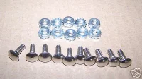 (image for) 10 PACK 8-32 X 1/2 SMOOTH FINISH CARRIAGE BOLTS W/ NUTS