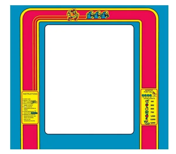(image for) MS PACMAN MONITOR BEZEL
