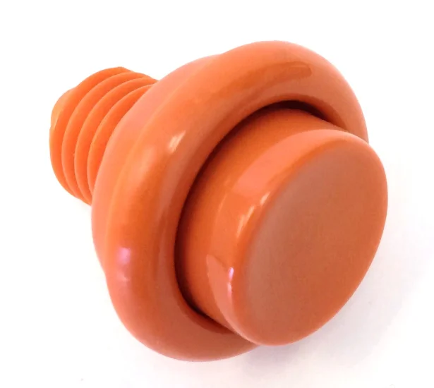 (image for) Cabinet Flipper Button 1 -1/8" Shaft - Orange