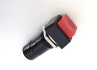 (image for) MOMENTARY SQUARE PUSH BUTTON RED CENTER