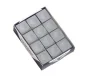 (image for) Silver Cup Cue Chalk -12 PACK - PEWTER