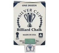 (image for) Silver Cup Cue Chalk -12 PACK - GREEN