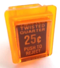 (image for) AMBER REJECT BUTTON FOR HAPP-IL & TWISTED QUARTER DOORS