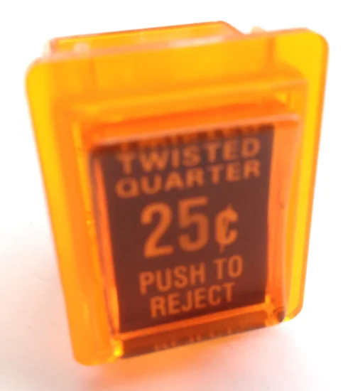 (image for) AMBER REJECT BUTTON FOR HAPP-IL & TWISTED QUARTER DOORS