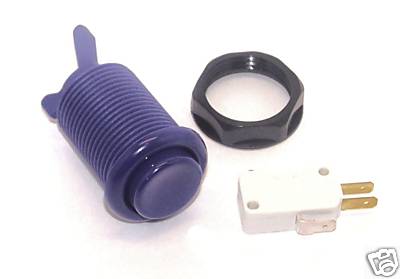 PURPLE LONG LENGTH BUTTON WITH MICRO SWITCH - Click Image to Close